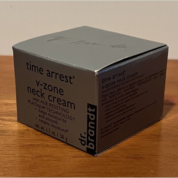 Dr. Brandt Time Arrest V Zone Neck Cream 1.7oz/50g MSRP $120 NIB - Picture 4 of 8